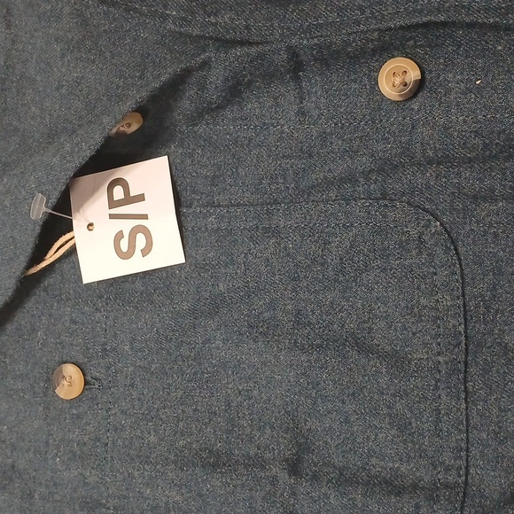 Red Head Men's Blue Button-Up Shirt ( flannel) small size new - Picture 4 of 5